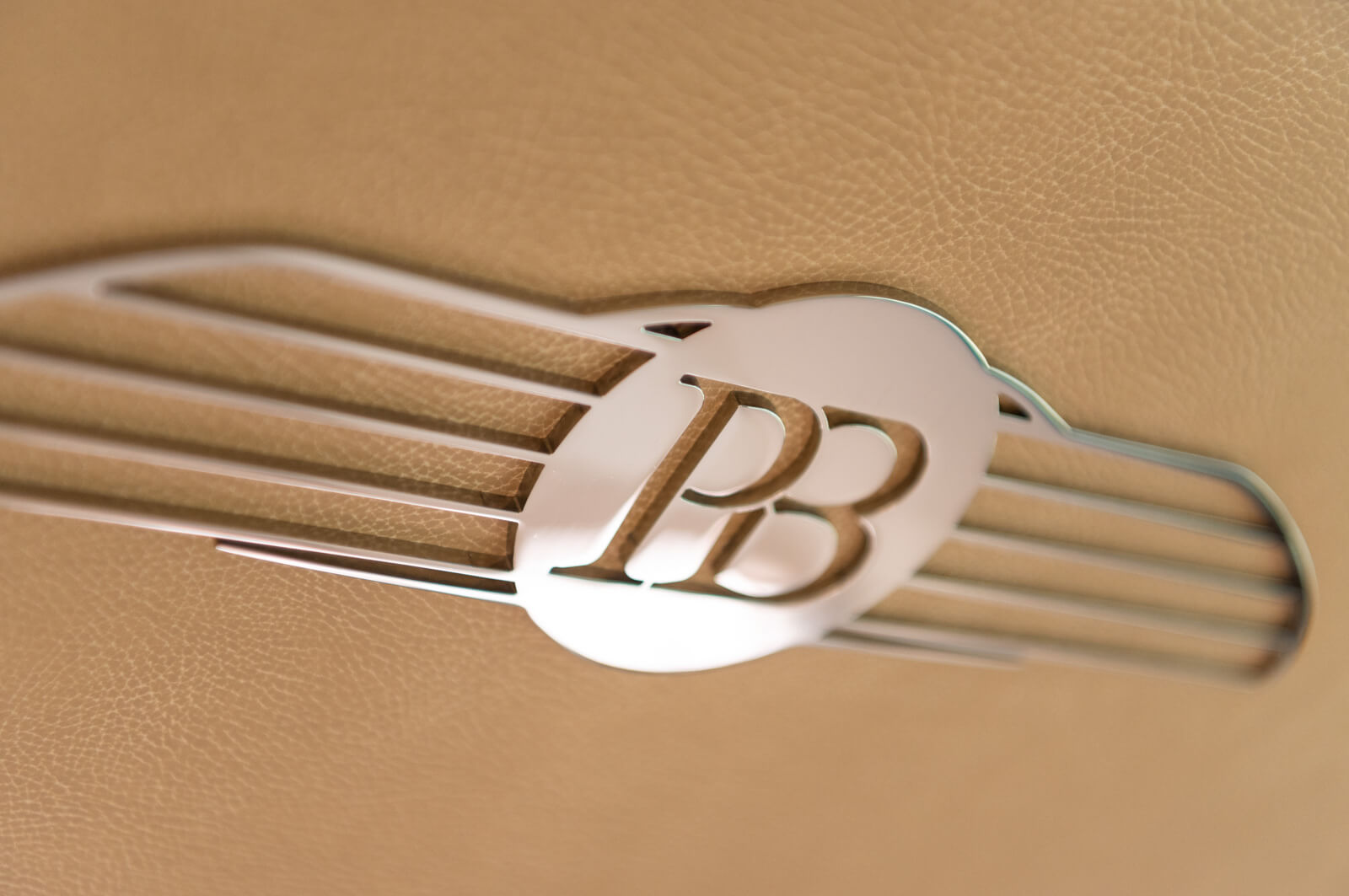 A photo of a Palm Beach Motor Yacht badge in Sydney.