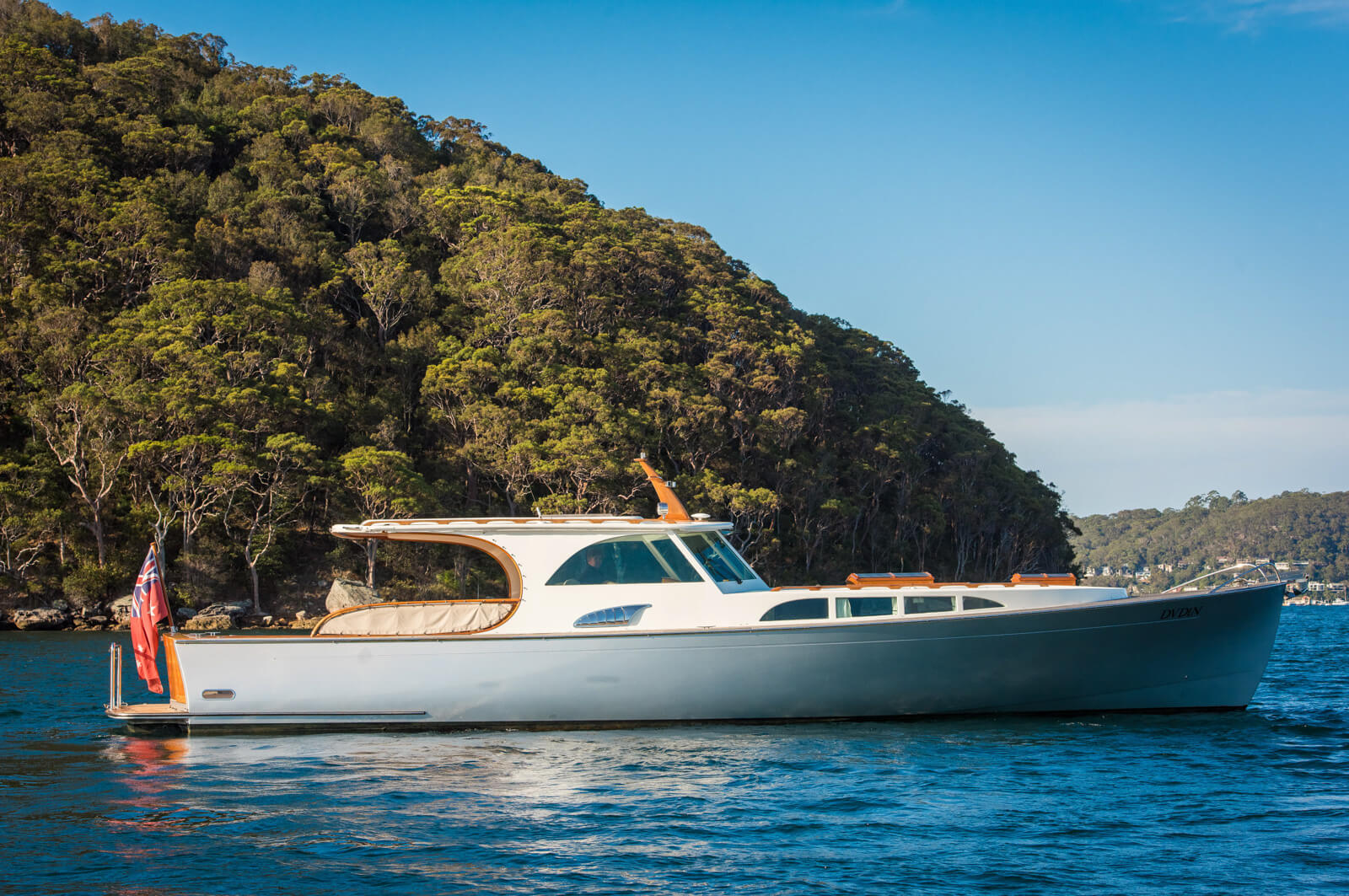 A beautiful photo of a Palm Beach Motor Yacht in Sydney.
